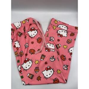 Hello Kitty Size Small Fall Nespresso Pumpkin Spice Pajama Pants NWOT